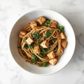 soba tofu kale stir-fry
