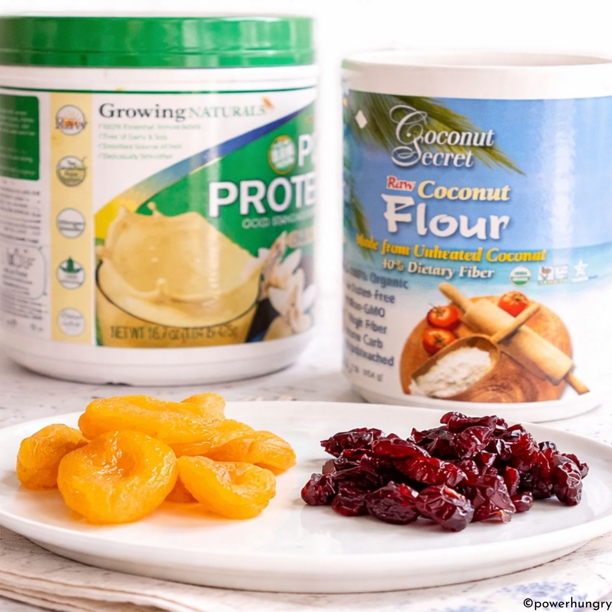 ingredients for 3 ingredient fruit protein bars