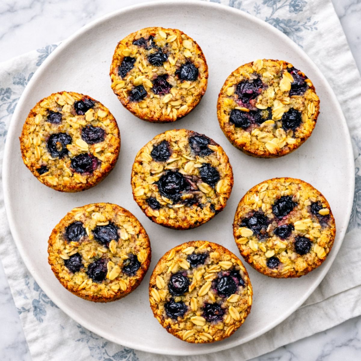 breakfast cookies on a white stoneware plate
