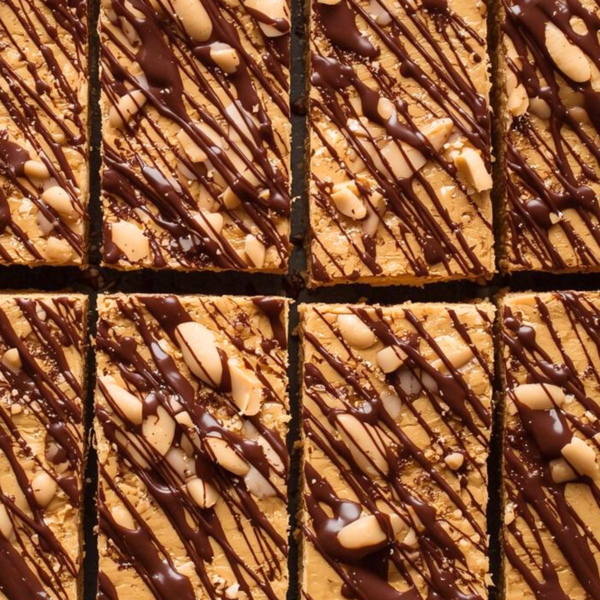 protein bars without protein powder, drizzle with chocolate and peanuts