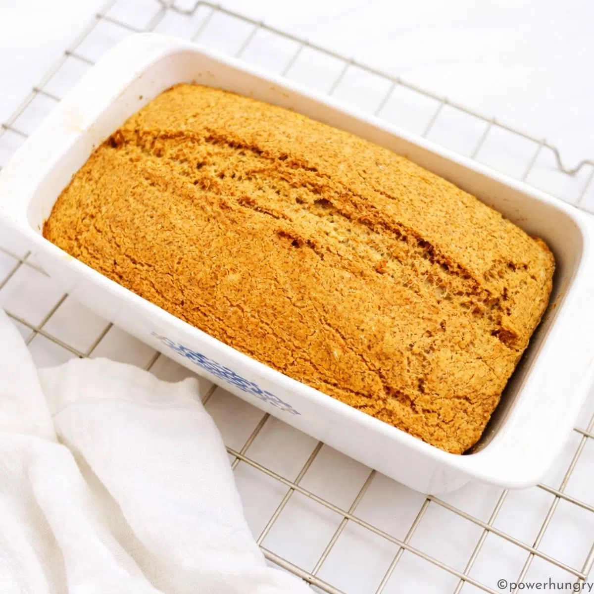 chickpea bread on cooling rack