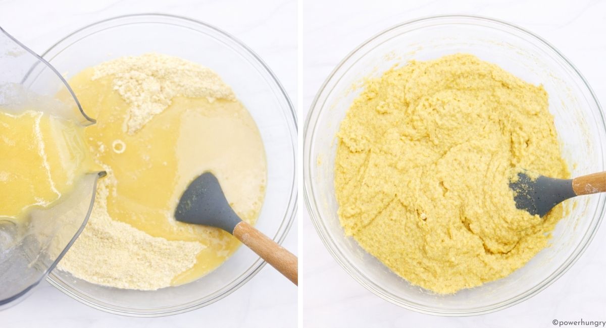 dough for chickpea protein bread