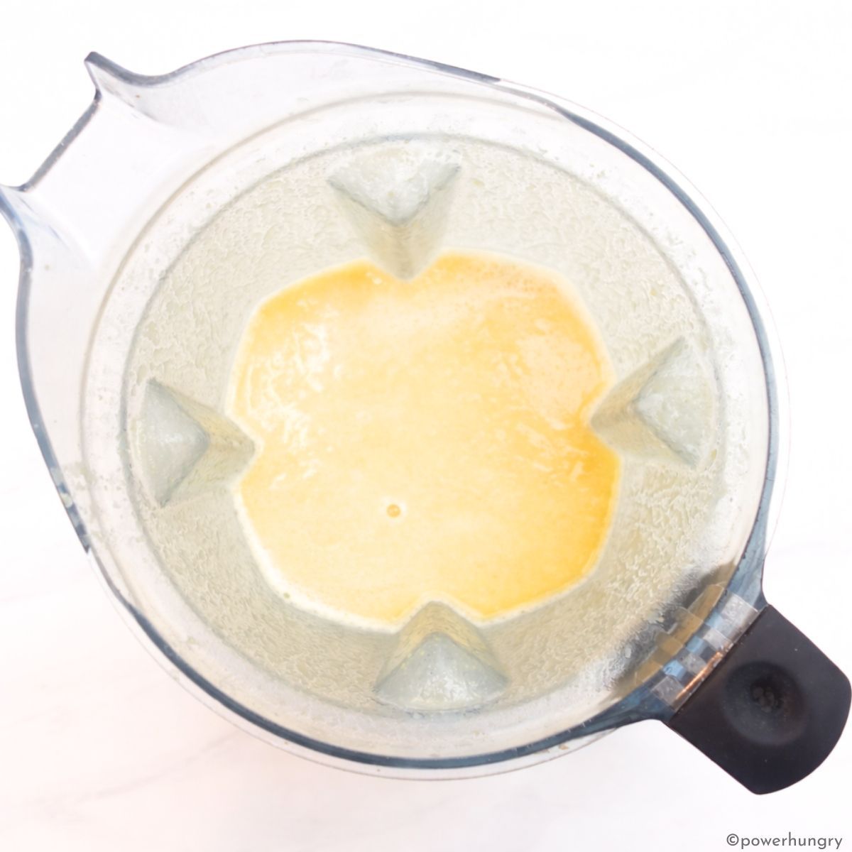 blended chickpeas aquafaba and water