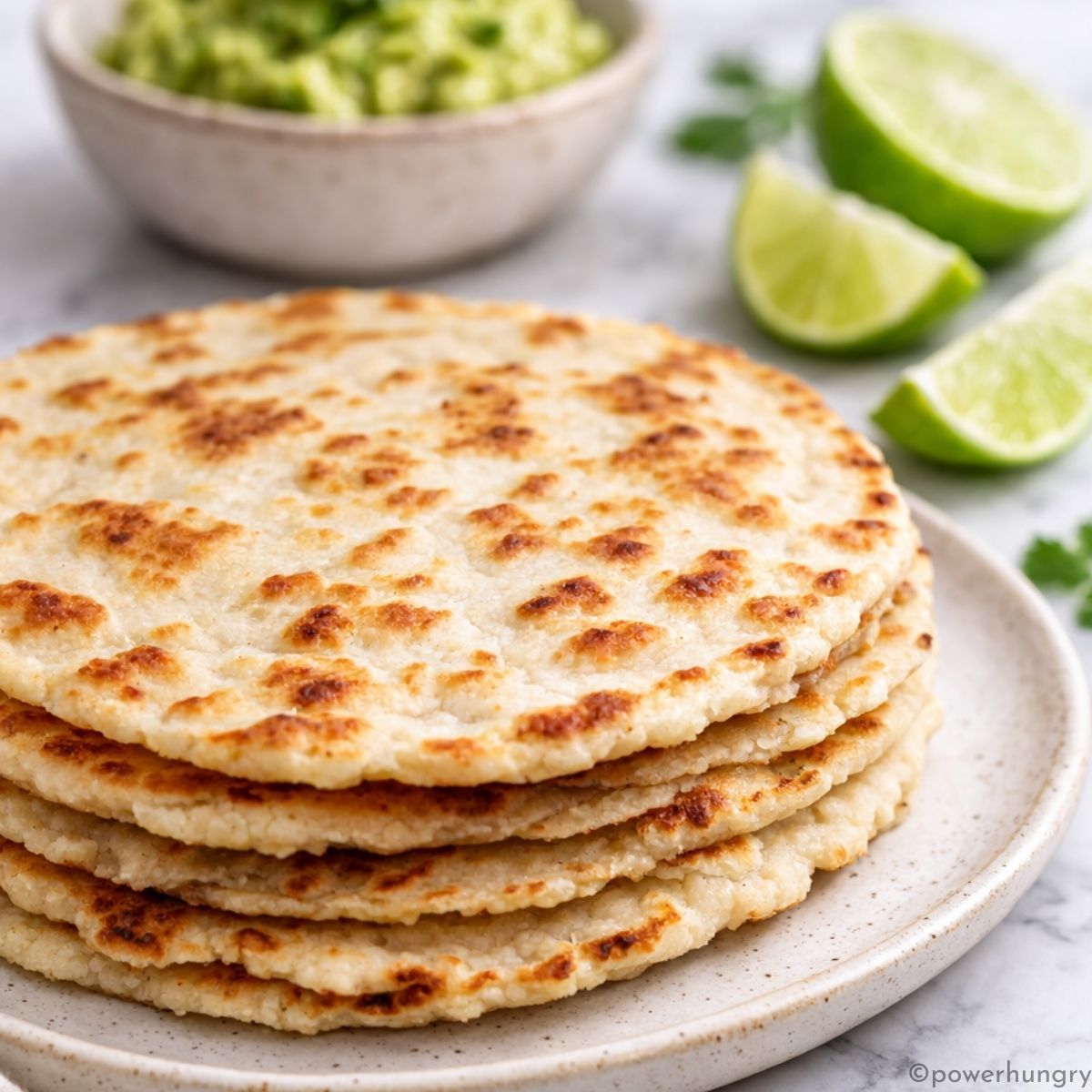 almond flour tortillas on a plate