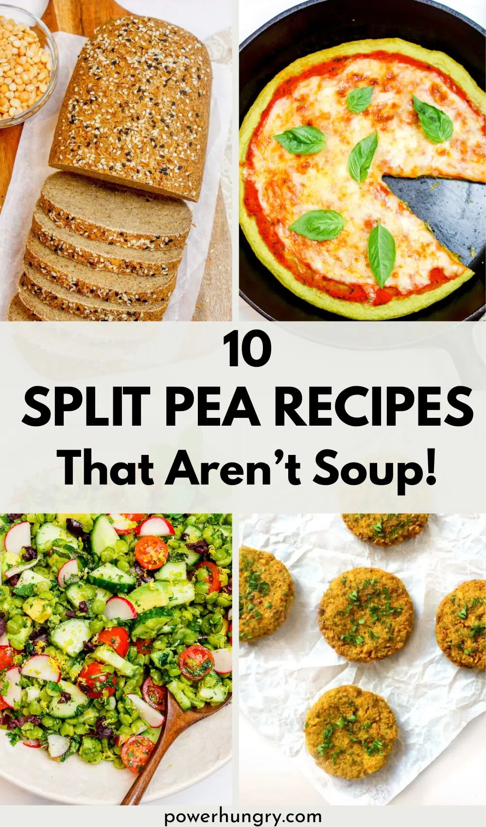 split pea recipes roundup photo collage