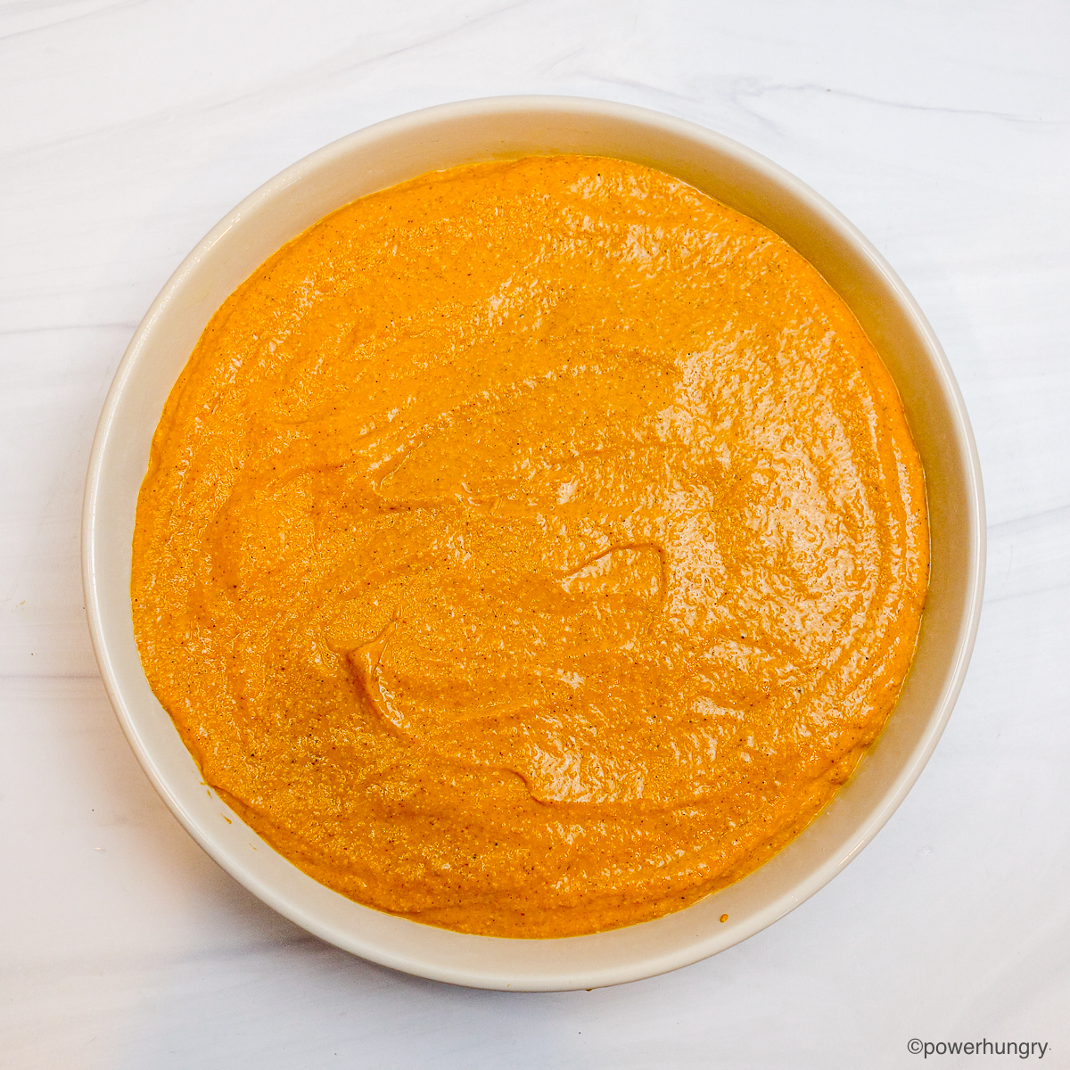 oat pumpkin pie filling in prepared pan