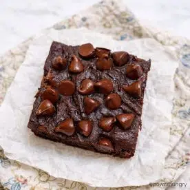 single lentil brownie
