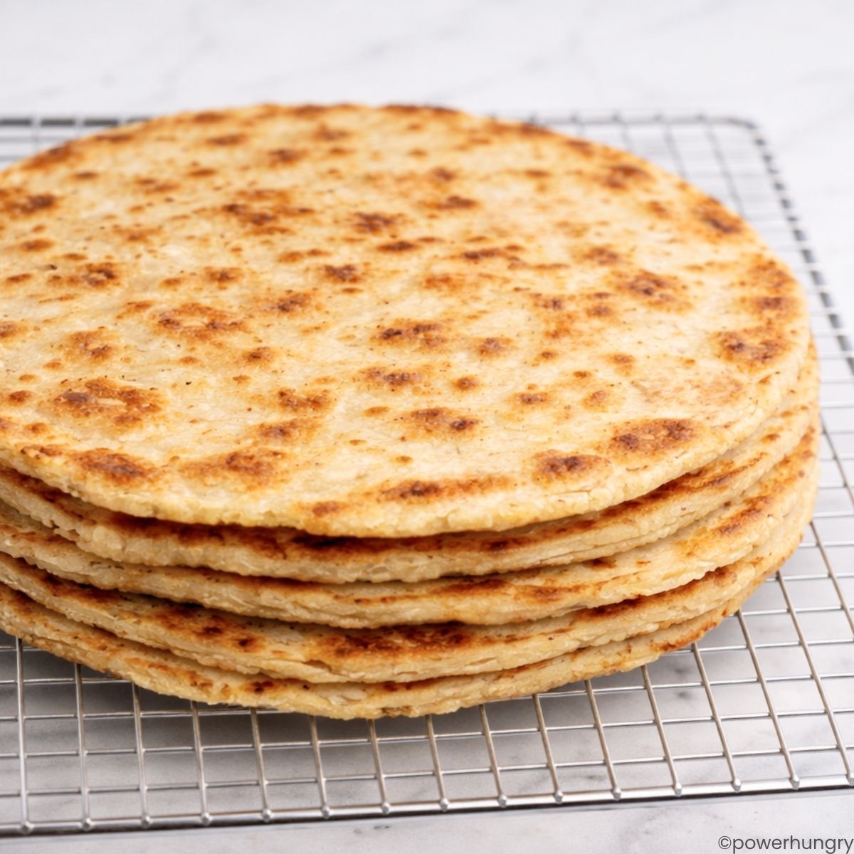 stack of sunflower seed tortillas