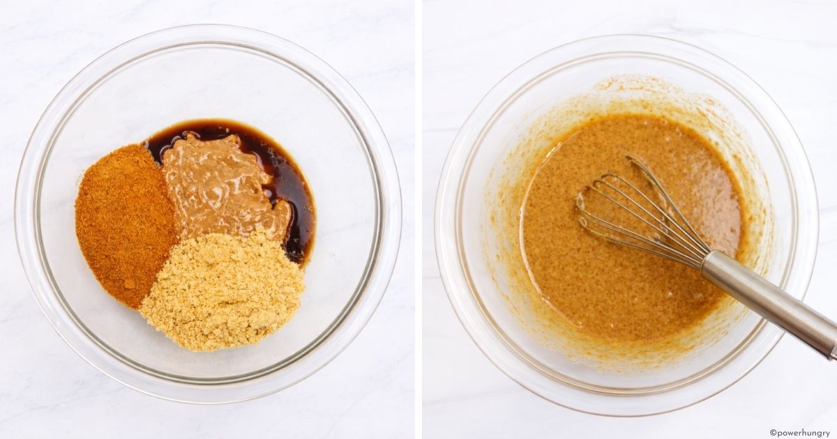 wet ingredients for oat flour chocolate chip cookies