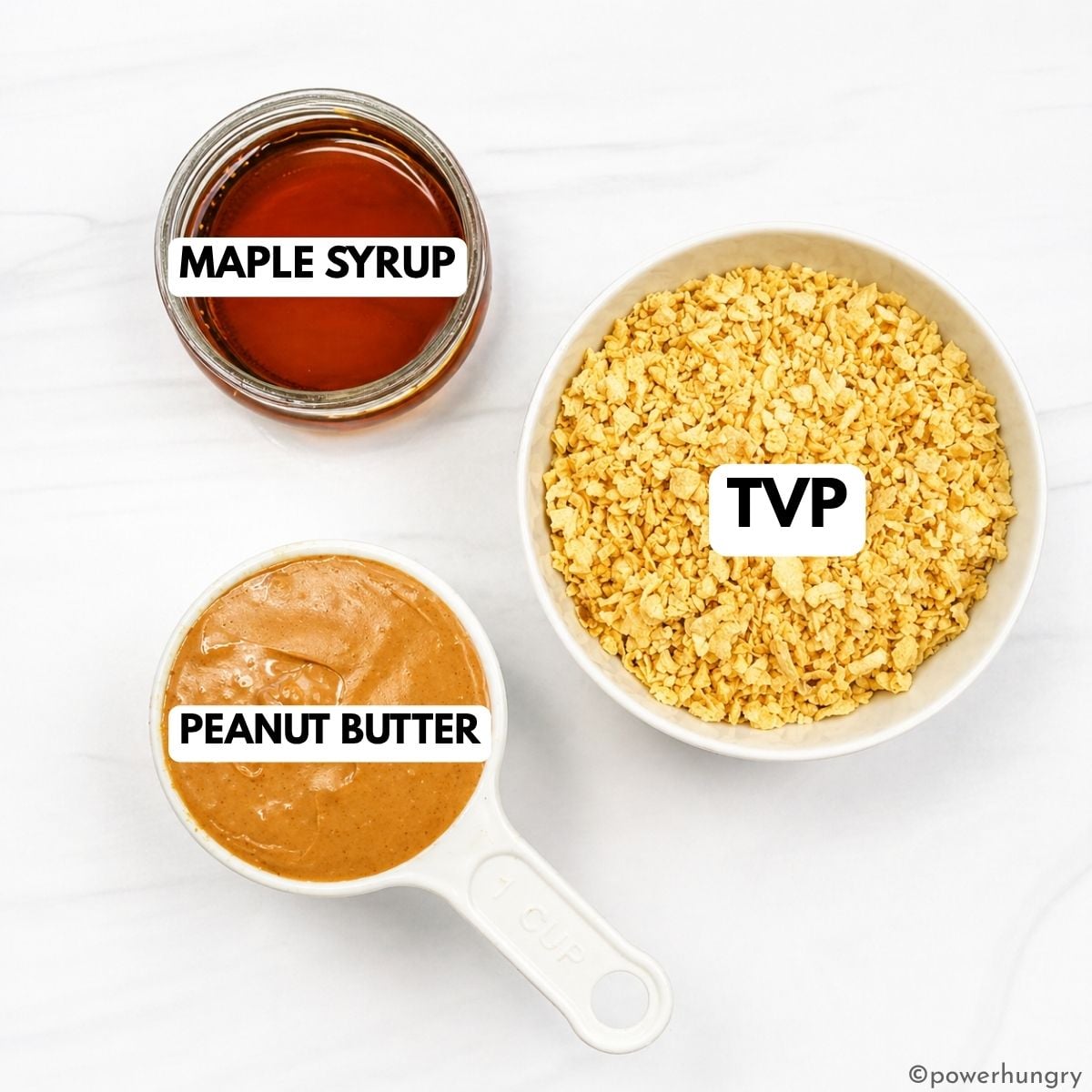 ingredients for 3-ingredient no-bake protein cookies